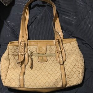 Elegant Etienne Aigner Tan Designer Tote Bag